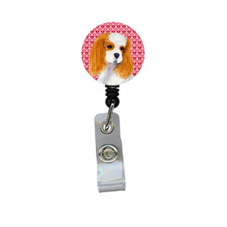 Teacher&Aposs Aid Cavalier Spaniel Retractable Badge Reel Or Id Holder With Clip TE3461785
